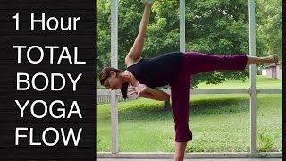 60 Minute Intermediate Vinyasa Flow Yoga  Full Body Strength Flexibility Balance [upl. by Cullen]