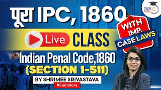 Complete IPC in One Lecture  Indian Penal Code  Section 1511  For All State Judiciary [upl. by Divaj]