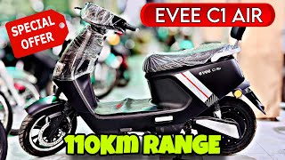 Evee C1 Air Scooty Detailed Review Get Discounts amp Installment Offers [upl. by Fosque]