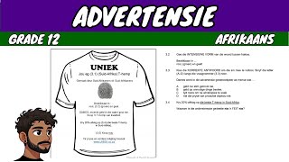 Advertensie Advert Grade 12 Afrikaans [upl. by Anem]