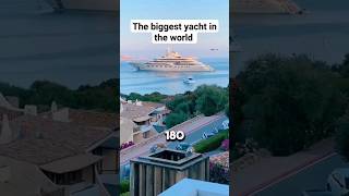 😬😱The biggest yacht in the world 800 million dollars facts boat boating [upl. by Inig]