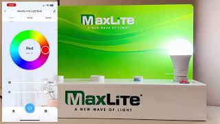 MaxLite Home Smart A19 Lamp  Installation Video [upl. by Roti]