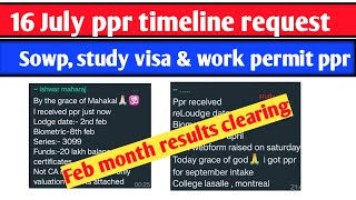 16 July Canada ppr timeline  Todays ppr request timeline canada  Latest Canada PPR part 1 [upl. by Attenyt633]