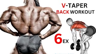 6 Best Exercises For Back  Latissimus Dorsi  Infraspinatus  Teres Minor  V Taper Back [upl. by Brittne]