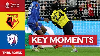 Watford v Chesterfield  Key Moments  Third Round  Emirates FA Cup 202324 [upl. by Nacim]