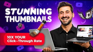 How To Create Stunning Thumbnails by AI for FREE [upl. by Nylsej579]