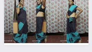 Georgette saree draping [upl. by Eihs130]