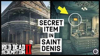 Red Dead Redemption 2 SECRET ITEM In SAINT DENIS Tailor Shop [upl. by Allehcram]