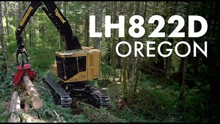 Tigercat LH822D Harvester in Oregon [upl. by Anauqahc204]