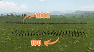 CAN 1000 PEASANTS WIN AGAINST 100 OF THE STRONGEST ARCHERS  Mount amp Blade II Bannerlord [upl. by Sellihca973]