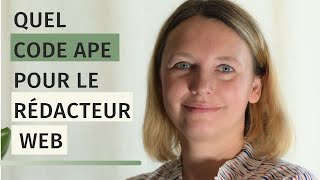 Quel code ape pour un rédacteur web [upl. by Jillane296]