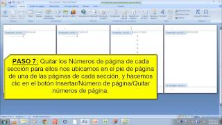 Numerar paginas en Microsoft Word con Saltos de Seccion [upl. by Borlow]