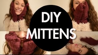 DIY MITTENS NO SEW [upl. by Daniala]