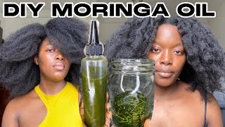 DIY MORINGA OIL FOR HAIR GROWTH MORINGA INFUSED OIL FOR HAIR GROWTH [upl. by Zeiler]