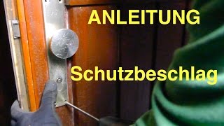 Haustür HOPPE Schutzbeschlag wechseln  Einbruchschutz  Anleitung [upl. by Hapte302]