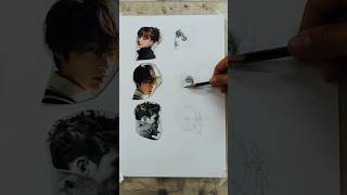 Model Sketch part 3  art handpainting potrait model sketch buymeacoffee 2024 [upl. by Gerrilee]