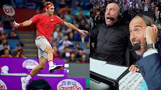 When Roger Federer Makes Commentators LOSE their MIND [upl. by Eiltan695]