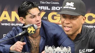 RYAN GARCIA DEDICATES DEVIN HANEY VICTORY TO quotFATHER FIGUREquot DERRICK JAMES [upl. by Goldfarb661]