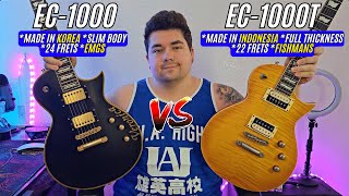 How DIFFERENT Can Two ESP LTD EC1000s Actually Be EC1000 VS EC1000T Guitar Comparison [upl. by Luahs313]