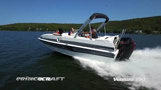 Princecraft 2018  Ventura 190  Aluminum deck boat  Bateau ponté [upl. by Eiramit784]