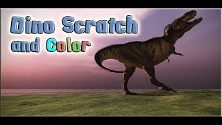 Dino Scratch and Color for Kids App Gameplay Video [upl. by Starlene]