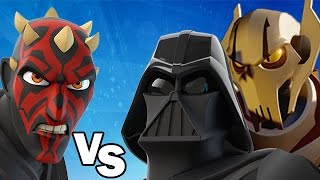 Darth Maul VS Darth Vader amp General Grievous  Disney Infinity BATTLES [upl. by Yajet813]