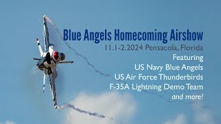 NAS Pensacola Blue Angels AND Thunderbirds Airshow 2024 [upl. by Ettenay]