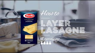 How to layer lasagne  Vegetarian [upl. by Newel117]