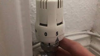 Thermostatic radiator valve stuck TRV cold radiator fix [upl. by Astred468]