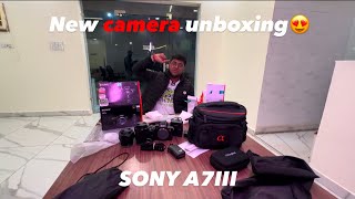 MY FIRST CAMERA UNBOXING😍  SONY A7III  NAMAN BANSAL  NAMAN BANSAL VLOGS [upl. by Jarrod]