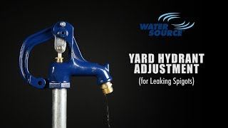 How To Adjust Leaking Water Source Frost Proof Yard Hydrant [upl. by Lleraj]