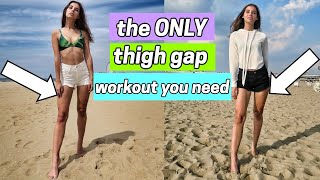 the only THIGH GAP workout you NEED slim down your inner amp outer thighs [upl. by Ansaev]