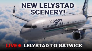 Checking Out Lelystad Airport EHLE From PapaHotel  EHLE Back to EGKK  MSFS Live [upl. by Celestyn228]