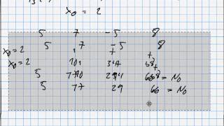 Polynom Entwickeln mit dem Hornerschema HD [upl. by Ellenor]