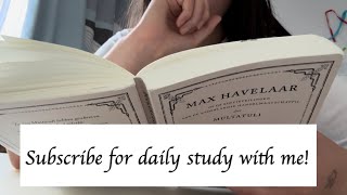 15 minutes READ WITH ME no music real time study with me reading “Max Havelaar” part 9 [upl. by Arimas]