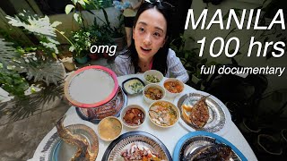 EXTREME FILIPINO STREET FOOD in MANILA for 100 HRS full docu [upl. by Gnof]