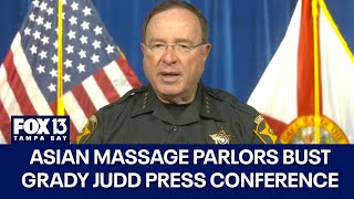 Grady Judd press conference on massage parlor sting [upl. by Yessydo857]