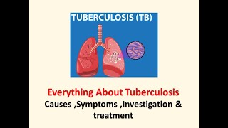 Everything about Tuberculosis l Causes l symptoms investigation l Treatment l bams bamslectures [upl. by Dolores]