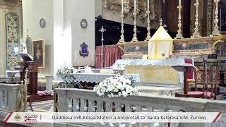 Quddiesa Live millParroċċa ta’ Santa Katarina VM Żurrieq – 4 ta’ Novembru 2024 [upl. by Enelyam]