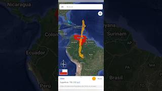 Chile vs Venezuela Comparando Tamaños de Países 😱 🇨🇱🇻🇪 geografiamundial [upl. by Ijok]