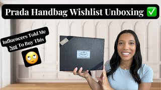 Luxury Handbag Unboxing  Wishlist Prada Handbag ✅ [upl. by Allie]