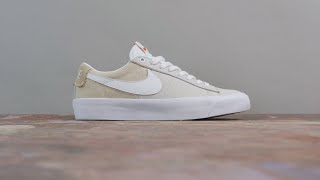 Nike SB Orange Label Unbleached Blazer Low Pro GT Shoes  Unboxing amp On Foot [upl. by Sirraf]