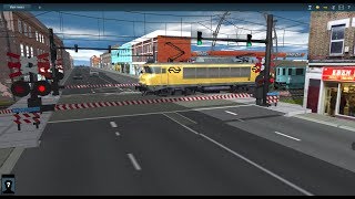 Trainz Railfanning Pt 161 Nederlandse Spoorwegen Spoorwegovergang Dutch Railways Level Crossing [upl. by Melodee]