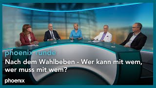 phoenixRunde Nach dem Wahlbeben  Wer kann mit wem wer muss mit wem [upl. by Rodolphe]