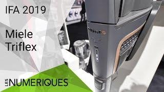 Triflex HX1  Miele dévoile son premier aspirateurbalai  IFA 2019 [upl. by Jakie929]