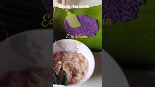 Easy to follow kakanin recipe filipinofood pinoyfoodie lutongpinoy lutongpinoy ube suman [upl. by Bolme]