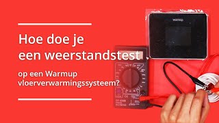 Weerstandstest op een Warmup vloerverwarmingssysteem met multimeter [upl. by Terrance]