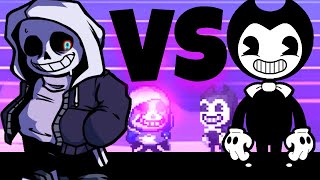 Dust Sans Vs Bendy  MUGEN [upl. by Initsed]