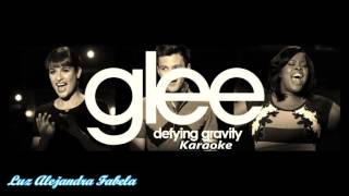 Glee  Defying Gravity  Karaoke [upl. by Azeret]