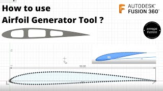 How to use the Airfoil Generator Tool in  Autodesk Fusion 360 [upl. by Adiazteb]